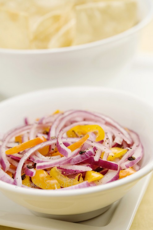 Onion Salsa with chips