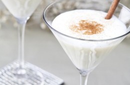 Eggnog martinis
